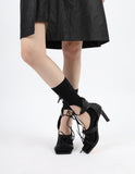 ribbon strap heels