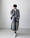 Exi Wide Bermuda Denim