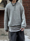 Two-tone Hachi Over Knit