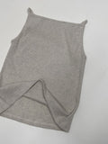 Minimal Square Ribbed Sleeveless