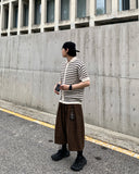 [Key Ring] Leopard Hip Hop Bermuda Pants
