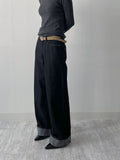 [FW/Brushed Lining] 736 Roll-Up Selvage Wide Denim Pants