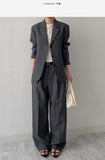 Ber Linen Loose Fit Single Jacket