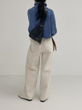 Mir Peach Cotton Wide Pants