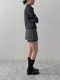 Asso Check Slim Fit Crop Shirt