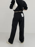 Slab Denim Wide Pants