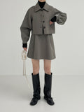 [handmade] Shael Wool Balloon Crop Short Jacket