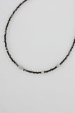 Gray Beads Gemstone Necklace