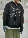 Youth two-way flow hood zip-up