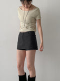 Jelly boat neck short sleeve t-shirt