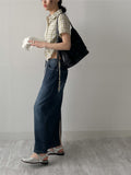 Tartan Check Shirring Short Sleeve Shirt