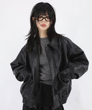 Berin Leather Blouson Jacket