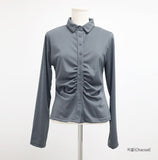 Natty Line Shirring Shirt