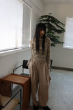 Fleece banding cargo pants