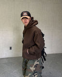 Brushed Overfit Corduroy Hoodie