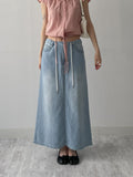 179 Stopper Denim Long Skirt