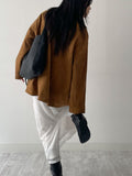 Cube Suede Single Half Jacket