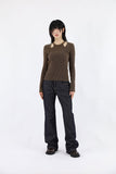 Jennifer open shoulder knit