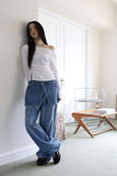 Down Martin Wrap Denim