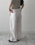 Curved Cotton Barrel Pants