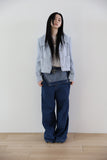 High Neck Fringe Tweed Jacket