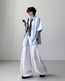 Maiz Seersucker Half Shirt