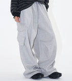 Earth wide sweat cargo pants