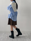 Pony Layered Overfit Long Shirt