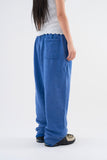 Cut-off washed sweatpants