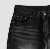 Stone wide denim pants