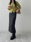 Basic Pencil Long Skirt