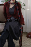 Peulinjeu Boucle Knit Thin Muffler