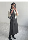 [Wrap Skirt SET] Joanne Sleeveless Wrap One Piece