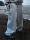 Billy Side Denim Color Matching Sweatpants