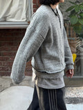Two-tone Hachi Over Knit