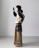 Checkered Layered Balloon Pants