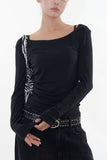 Objet oval stud belt