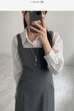 [Long ver.] Pecan Adjust Sleeveless One Piece