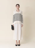 [Premium] Par Stripe V Knitwear