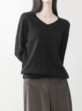Brook Wool V-neck Knit