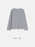 Waffle Henley neck long sleeve