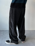 Two-Tone Velvet Banding Pants
