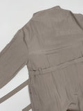 Trench Mock Neck Belted Long One Piece