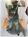 Saltine Semi-Flare Washing Denim Pants