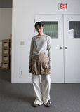 WHITE STITCH SLIT PT