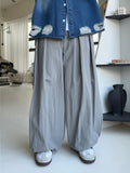 Multi-Tuck Nylon Balloon Pants
