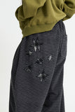 Star stripe fleece pants