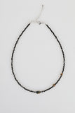 Gray Beads Gemstone Necklace