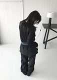 RIBBON SHEER HOODIE