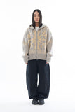 Cowichan heavy hood knit zip-up